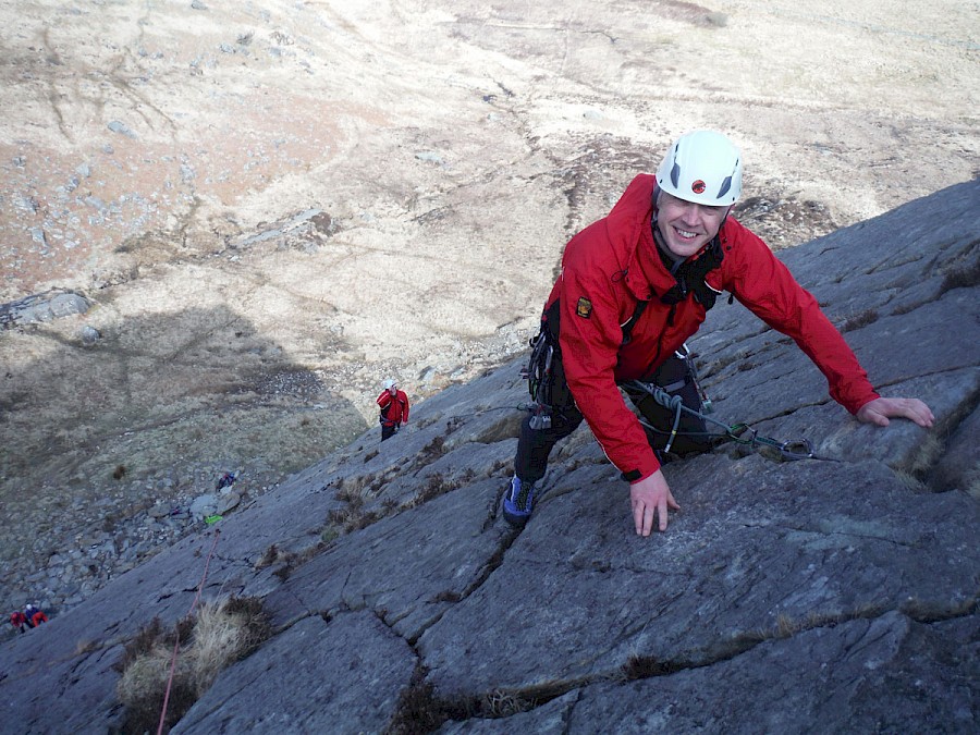 Intro rock climbing course. Snowdonia